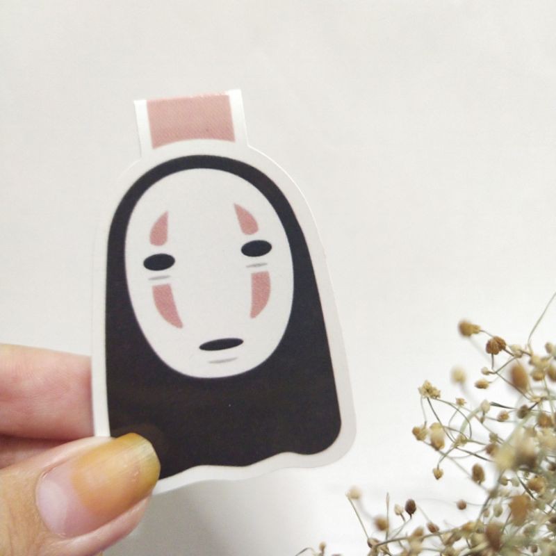 

Magnetic Bookmark No Face / Kaonashi Custom - Pembatas Buku Magnet Lucu (READ DESC BOX)