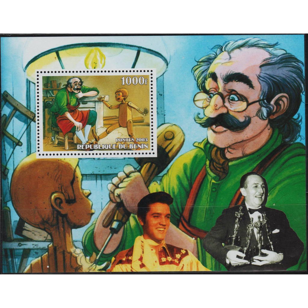 

Perangko Filateli A45 - Benin 2003 Pinochio