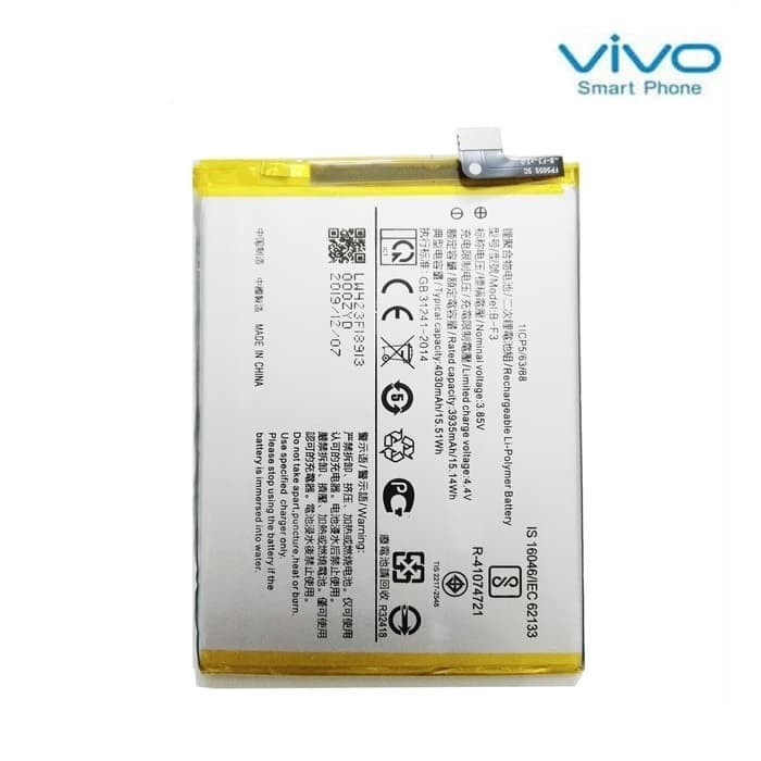 Battery Batre Baterai Vivo Y95 BF3