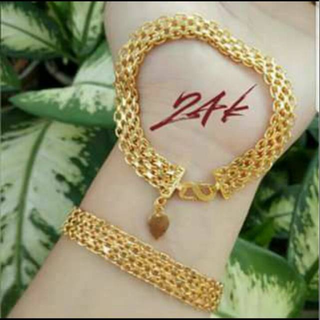 Xuping gelang lapis 24k