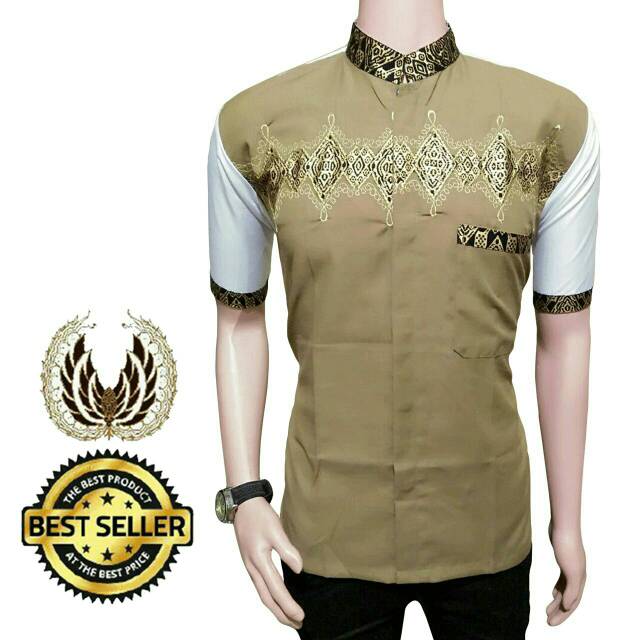 Suplier Kemeja Batik Hrb026 Kenongo Kemeja Batik Pria Tosca Pendek Pekalongan Padi M L Xl Sogan Tulis Halus bNgXrzuxnYNKd