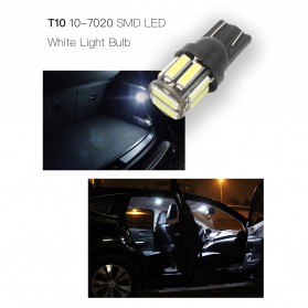 JIAMEN Lampu Mobil Headlight LED T10 W5W SMD 7020 2 PCS - PN-RGB - White