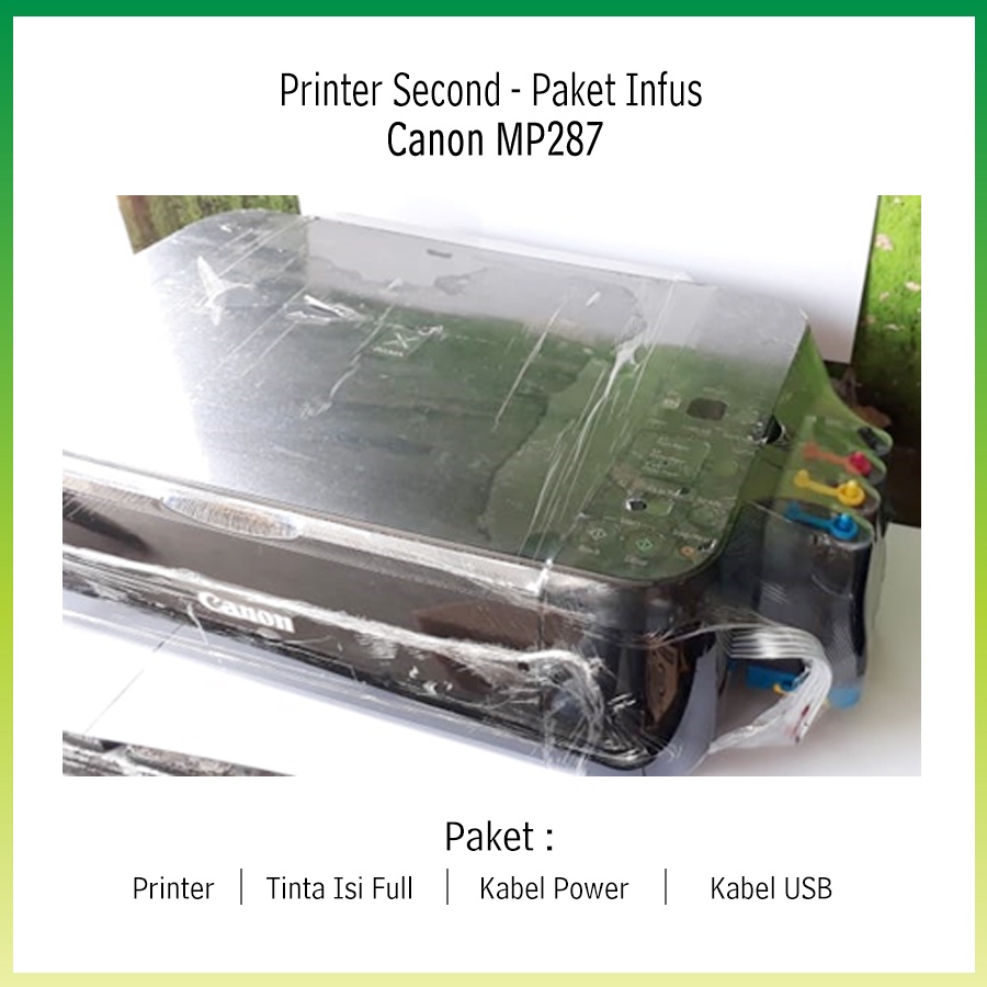 PRINTER INKJET CANON MP287 ALL IN ONE SECOND BERGARANSI
