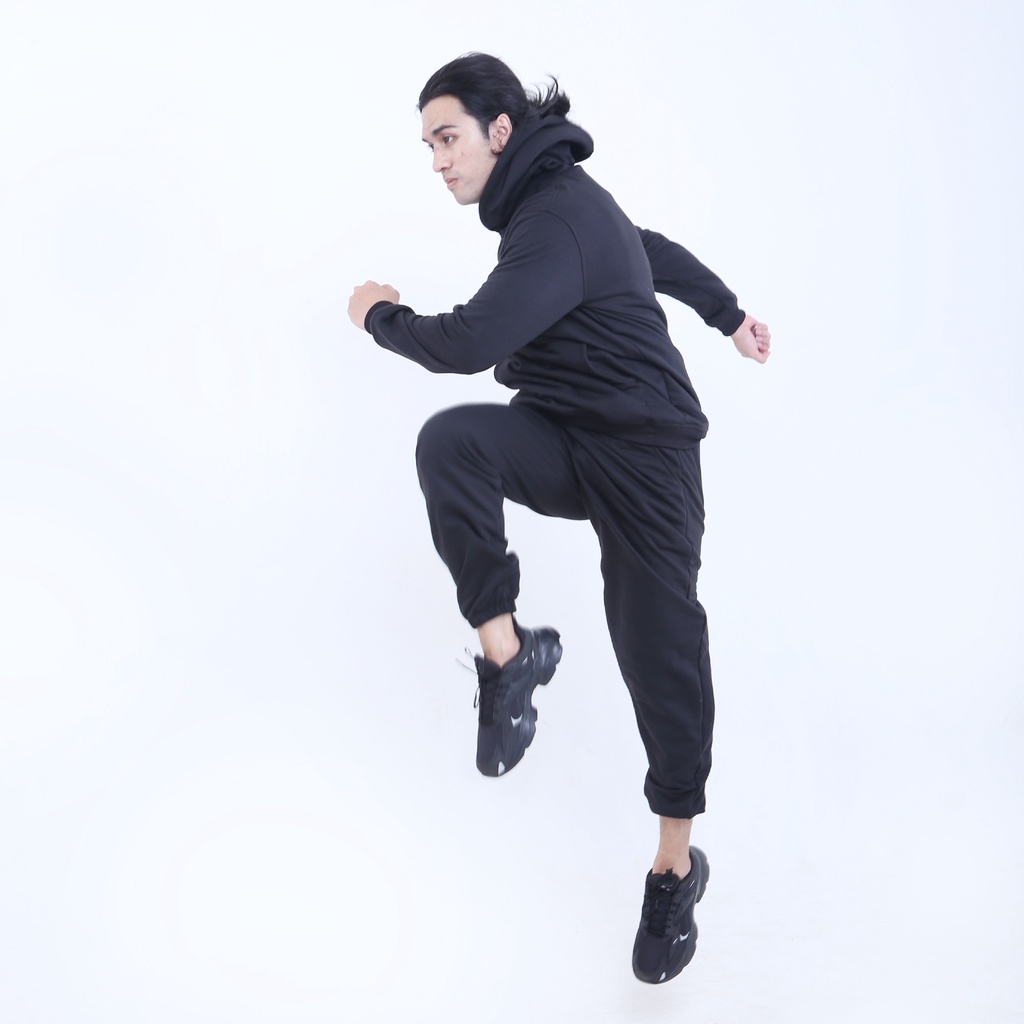 Jaket Hoodie Celana Training Set