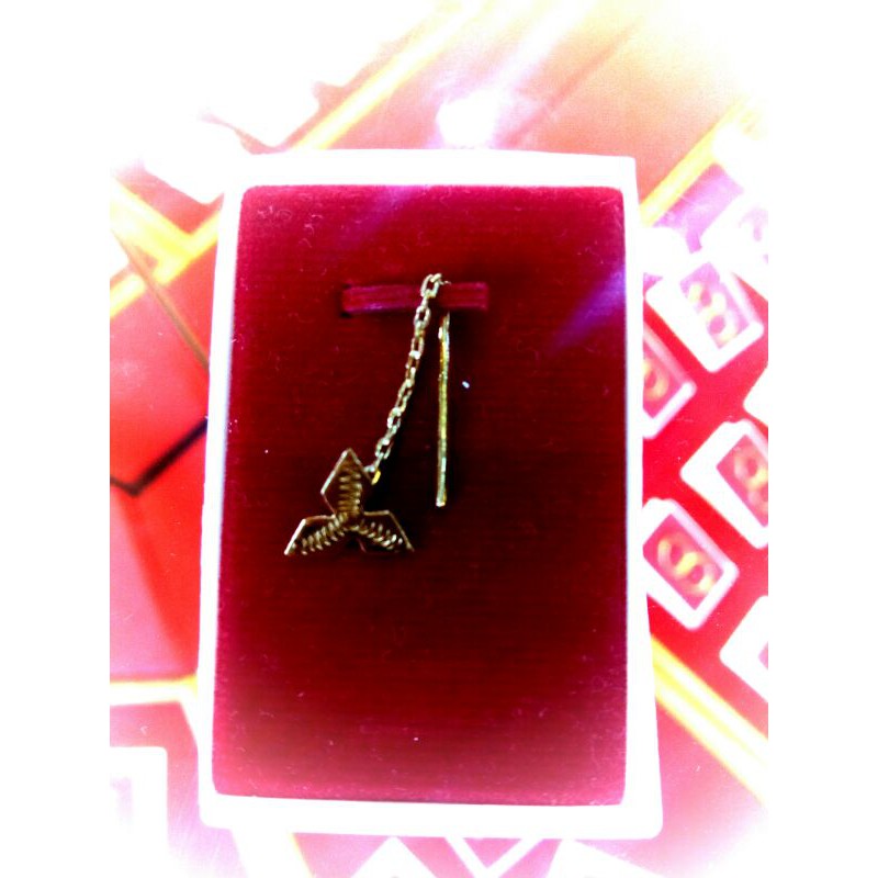 anting tusuk emas asli 24k kadar 999/999.5%model diana (dua pasang ya)