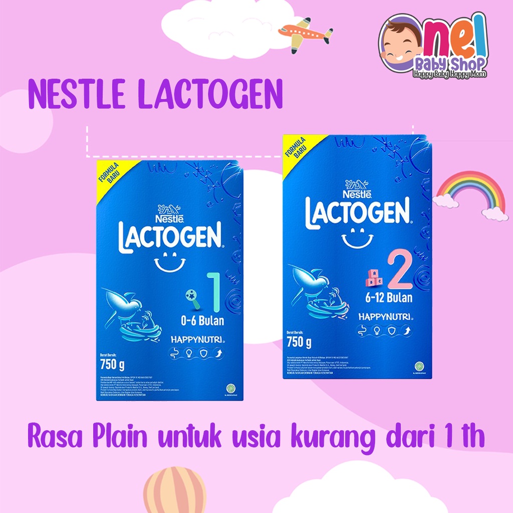 SUSU LACTOGEN 1 &amp; 2 750 gr --&gt; GRAMASI BARU 735gr