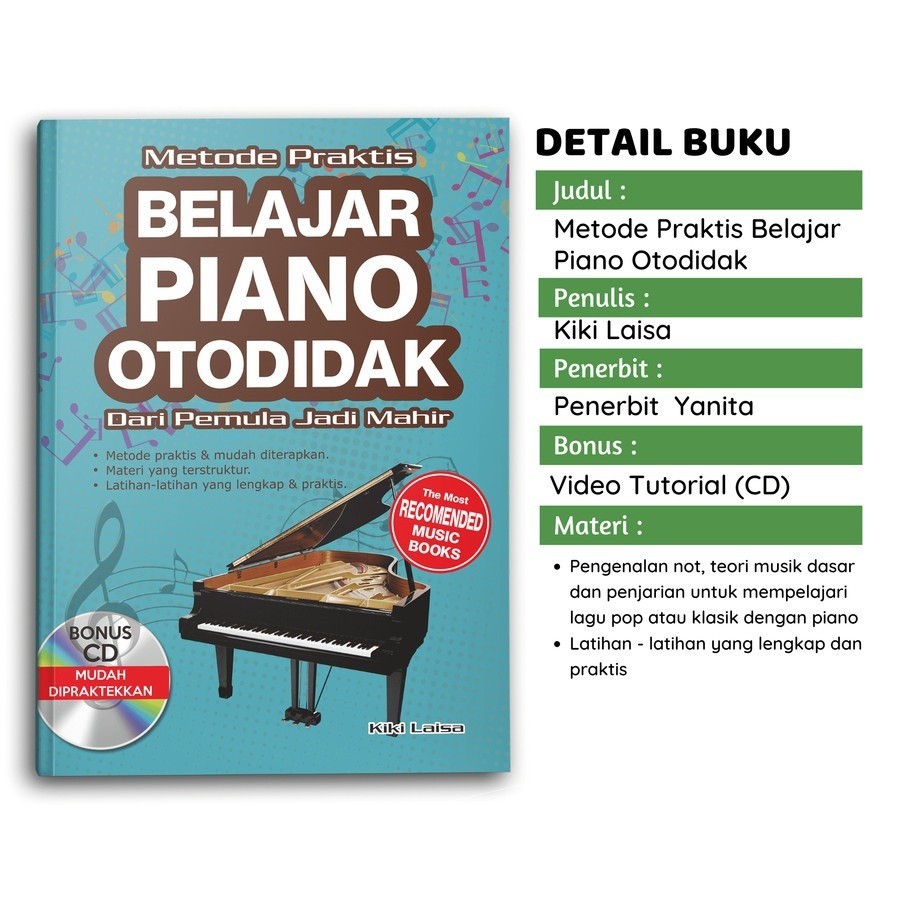 Buku Metode Praktis Belajar Piano Otodidak - Kiki Laisa