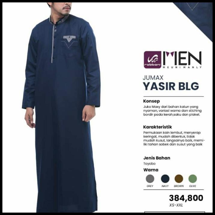 Rabbani Jumax Yasir BLg Juko Maxi Baju Koko Baju Muslim Gamis Pria
