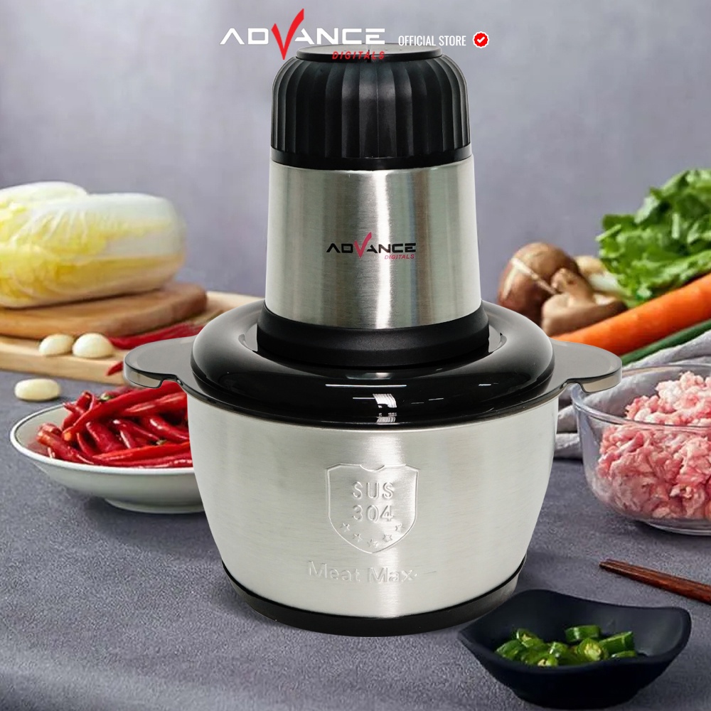 Advance Food Chopper Blender Daging Penggiling Daging Listrik  Gelas Kaca CHP 18 1.8 Liter