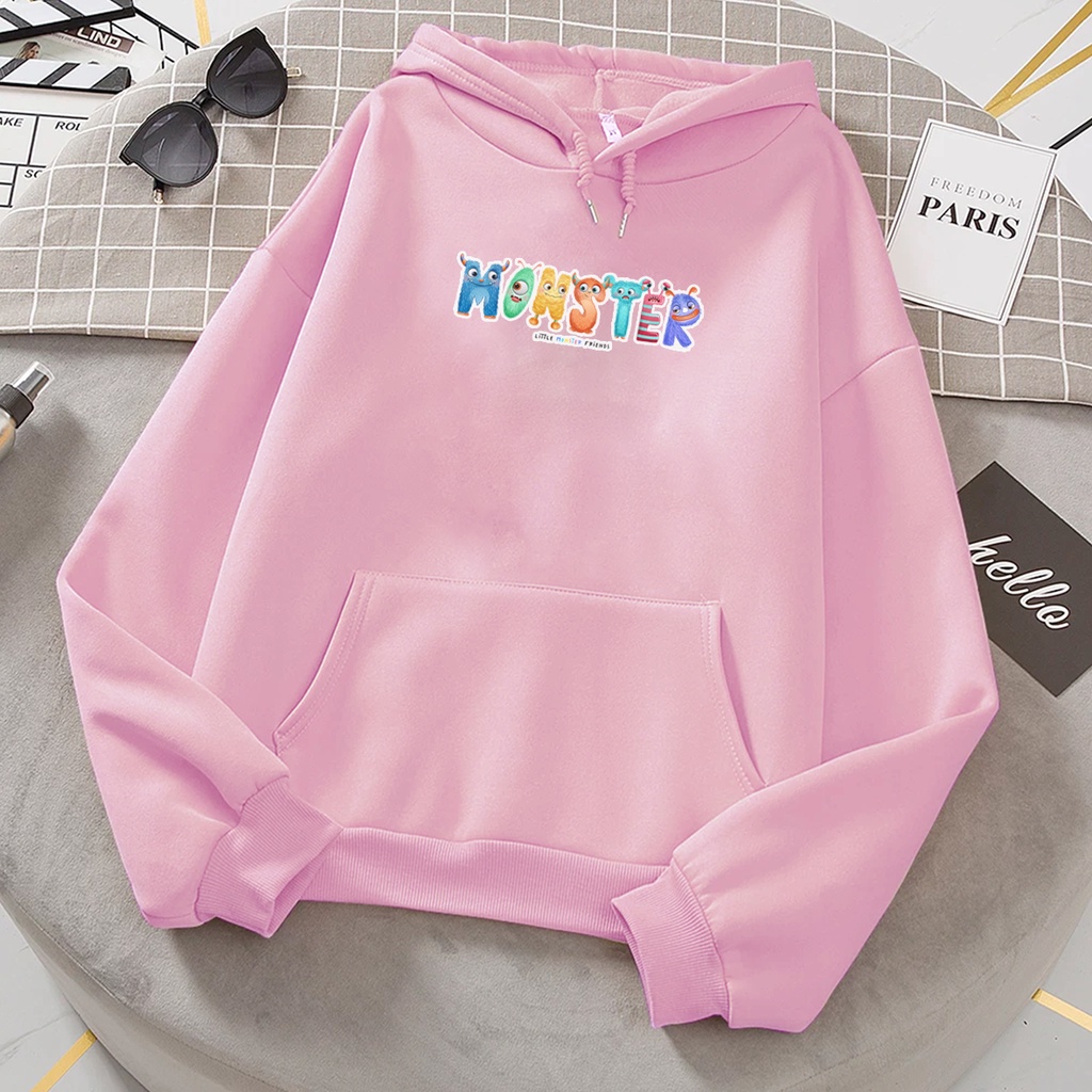 Sweater hoodie anak perempuan MONSTER baju anak cewek cowok anime keren