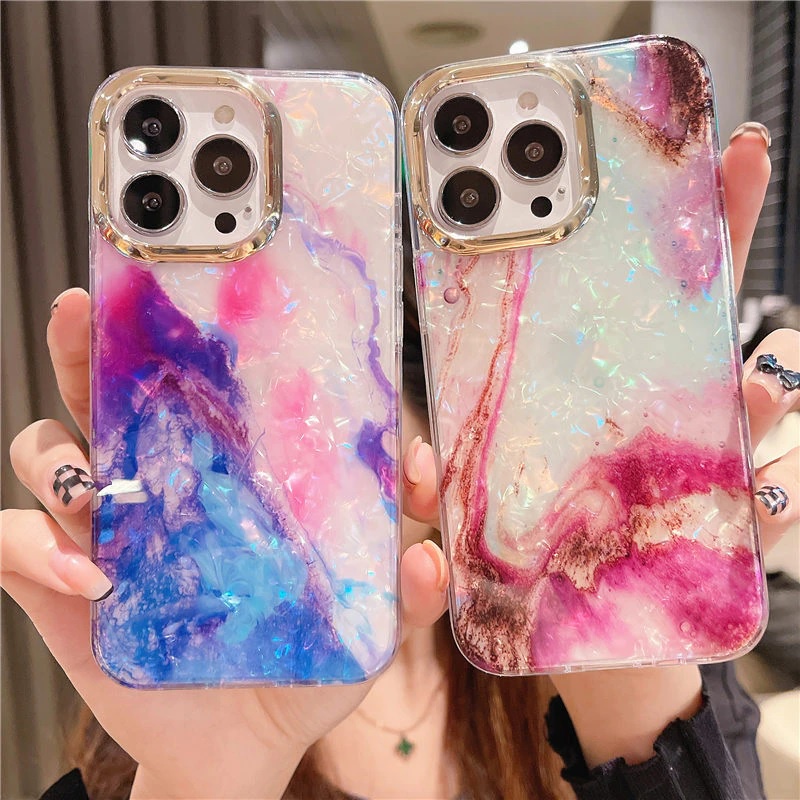 Case Gold Plating Marble Softcase Suitable For IPhone 11 11 Pro 11 Pro Max