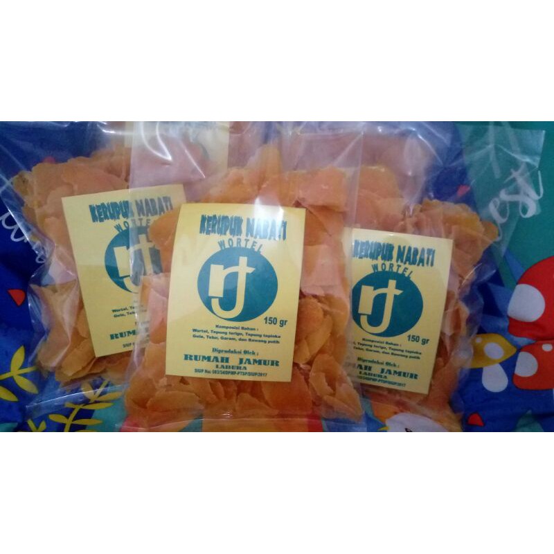 

Termurah - Readystock - Kerupuk Wortel (150 Gr) - olahan sayur mayur - Roemah Jamur Karuni (RJK)