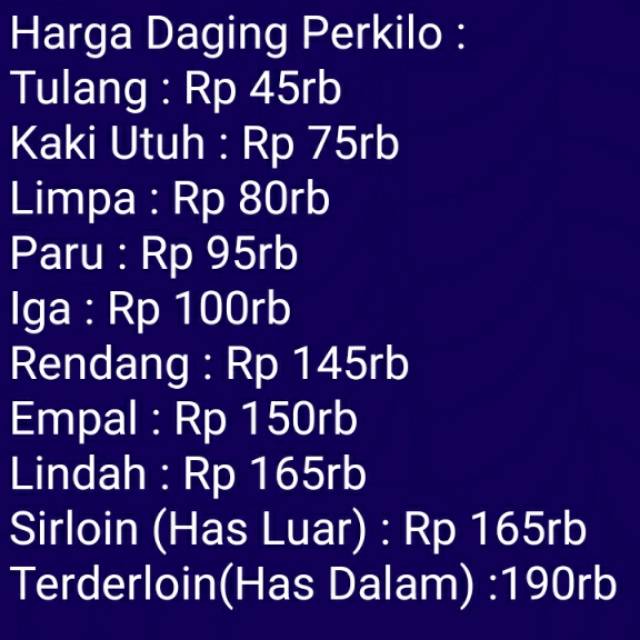 

Daging sapi import