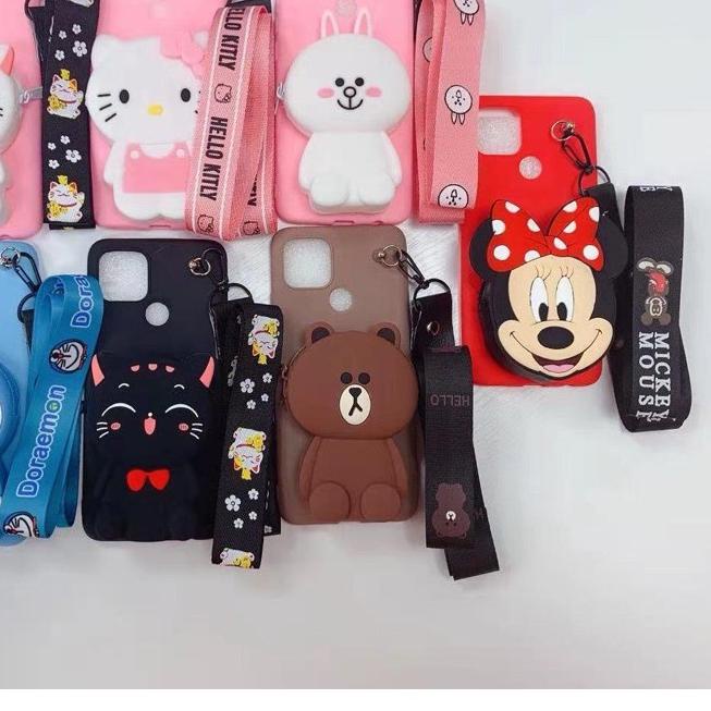 ֍ Samsung J2prime/ J2pro/ J4+/ J5/ J6+/ J7/ J7Core/ Grandprime/ Case Dompet Koin + Tali Gantungan ✼