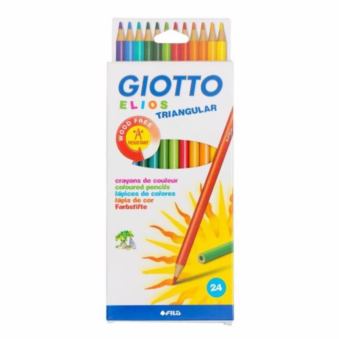 

(PERALATAN MENGGAMBAR) PENSIL WARNA GIOTTO ELIOS SET 24 WRN WOOD FREE PENCIL COLOR NON TOXIC COD