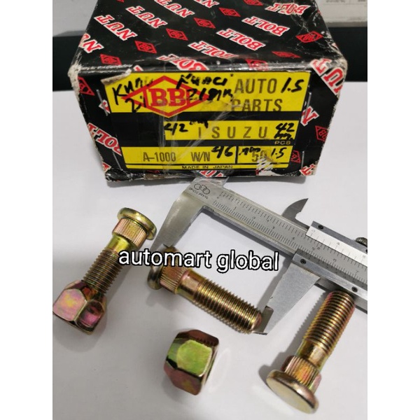 Baut roda isuzu panther 46mm kunci 21 mm asli Japan