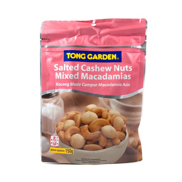 

TONG GARDEN Salted Cashew Nuts Mixed Macadamias 150g -Kacang Mete Asin