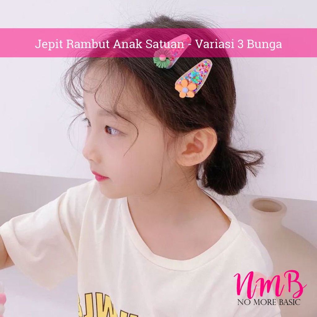 Jepitan Anak Perempuan Aksesoris Rambut Gaya Korea Untuk Anak Perempuan Set Hairclip Bunga