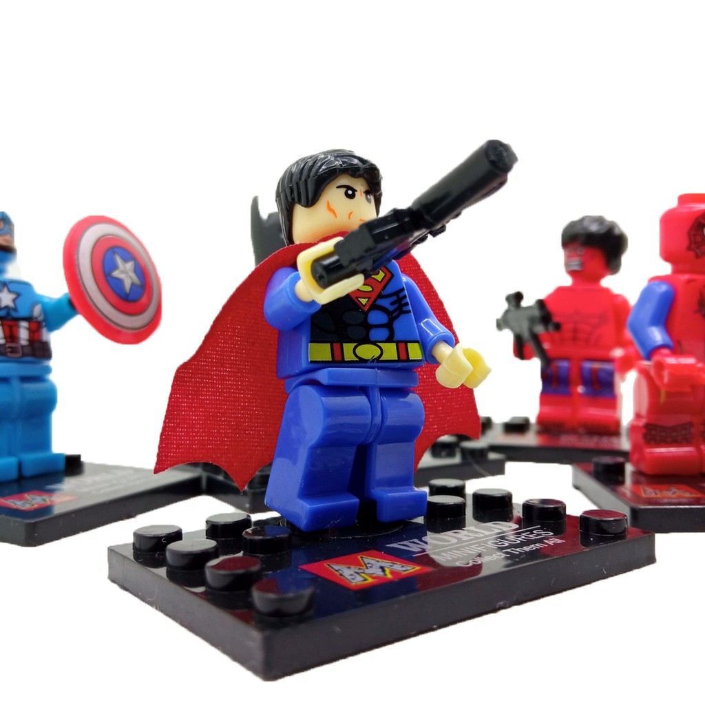 Set 5 Pcs Roboman Super Hero Mainan Anak Bongkar Pasang
