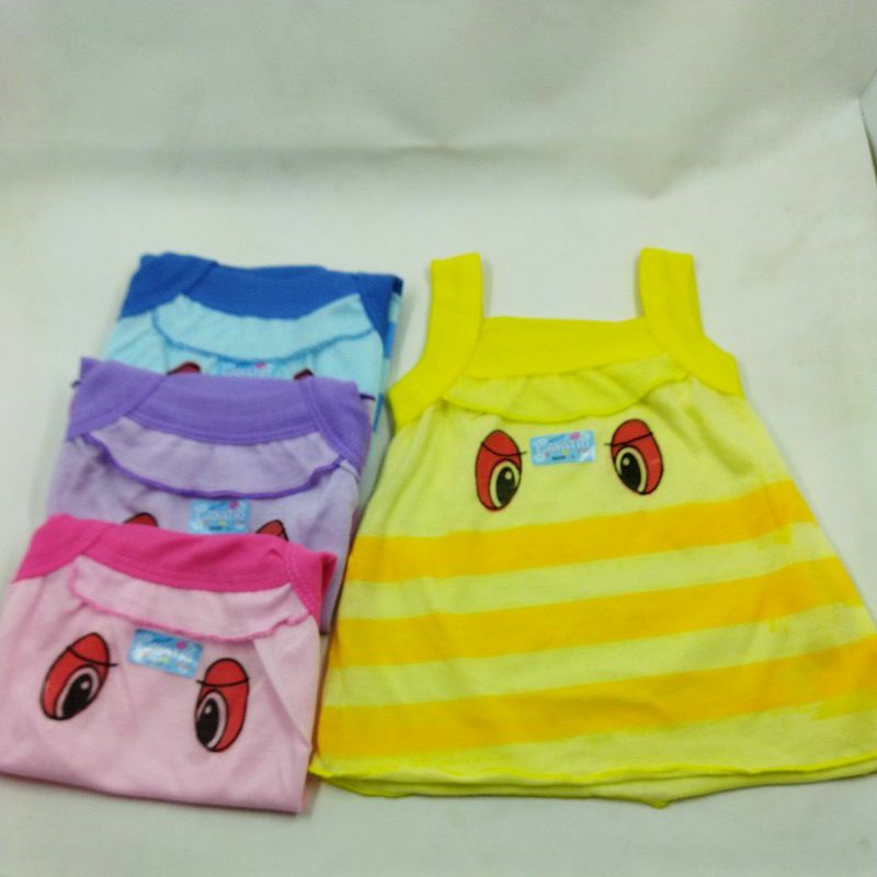 SINGLET ANAK PEREMPUAN 6 BULAN - 3 TAHUN MOTIF Mata