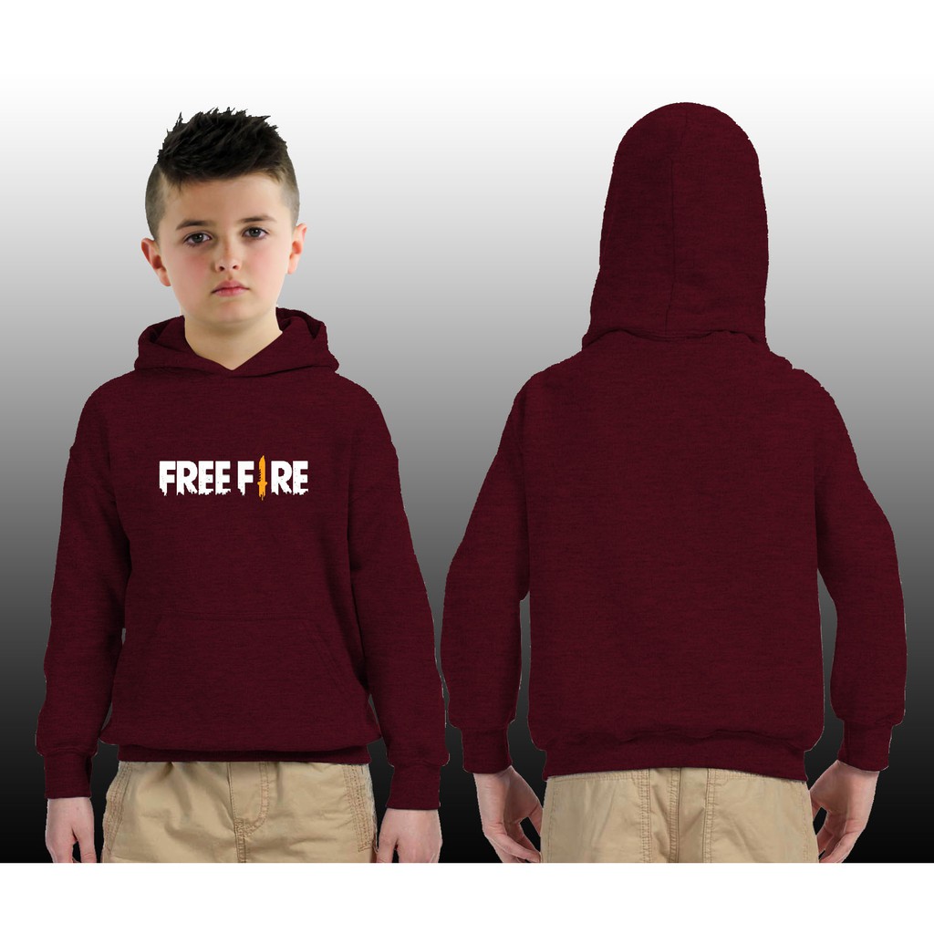  JAKET  HOODIE  ANAK FREEFIRE DEPAN JAKET  FREE FIRE ANAK 