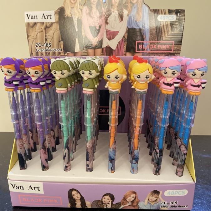 

Ready...Ready...Ready...] ( harga=48pcs) Pensil bensia blackpink , pensil cabut susun fancy