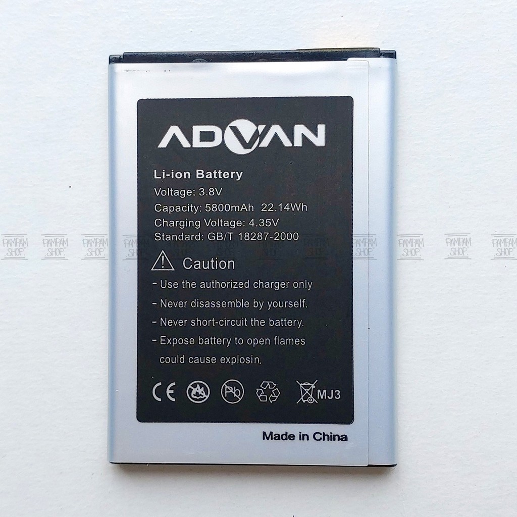 Baterai Advan S40 Double Power Original OEM Batre Batrai Advance Dual Battery Ori