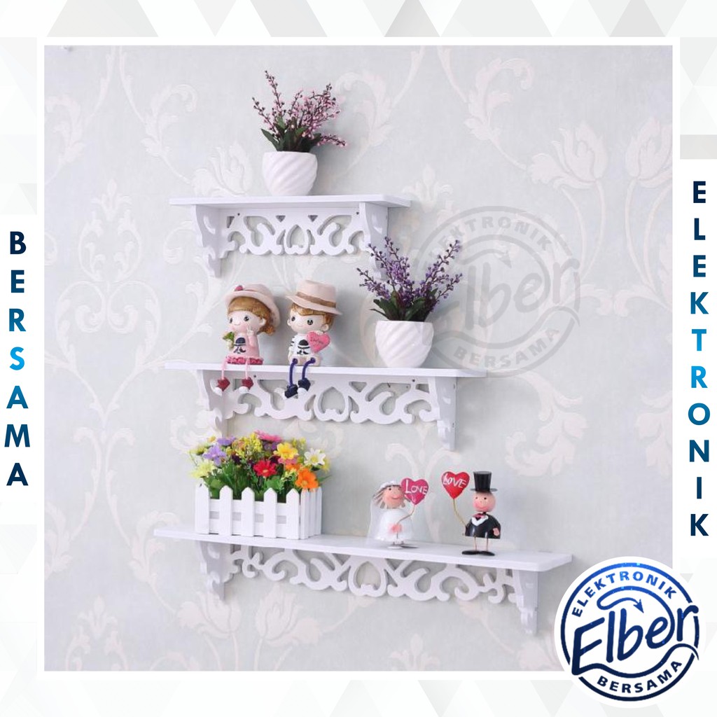HL0055 RAK DINDING BAHAN WPC PUTIH RAK DINDING VINTAGE 3 HL0055 RAK DINDING BAHAN WPC PUTIH RAK DINDING VINTAGE 3
