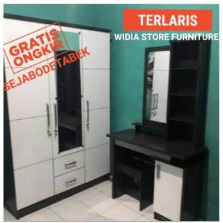 Best Paket Hemat 03 Furniture Ruang Kamar Lemari Pakaian 