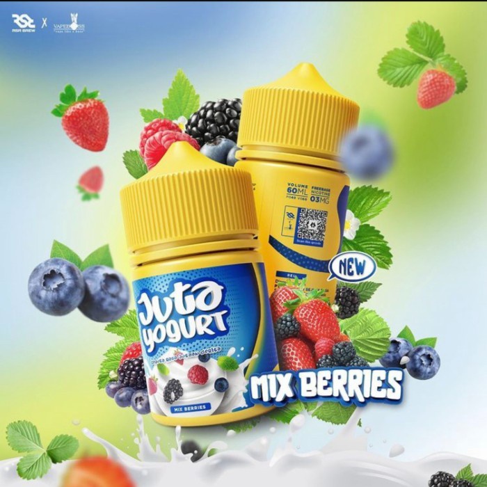 Juta Yogurt Mix Berries 60ML by RSR Brew x Vape Boss