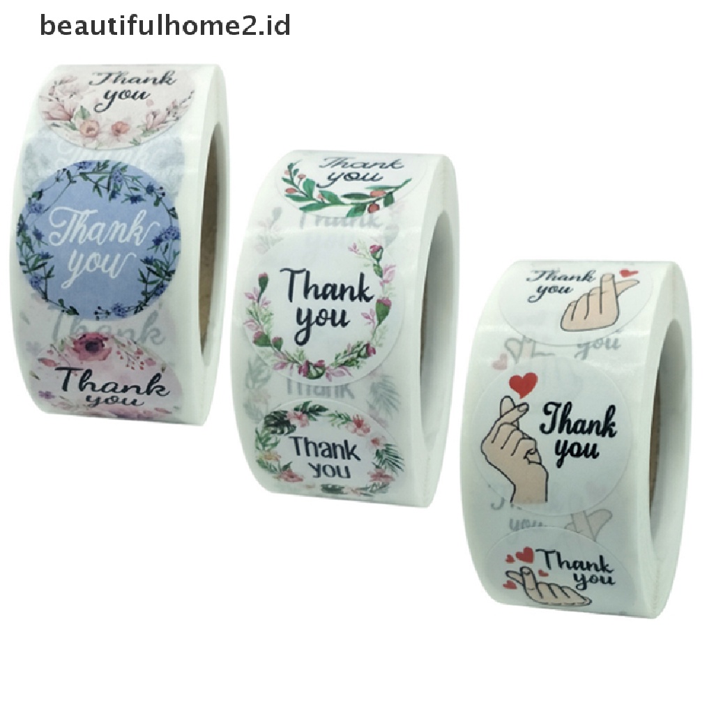 (Beautifulhome2) Buku Literatur Klasik Bahasa MandarinStiker Label Segel Motif Bunga Tulisan Thank You Untuk Hadiah Pesta Ulang Tahun / Pernikahan