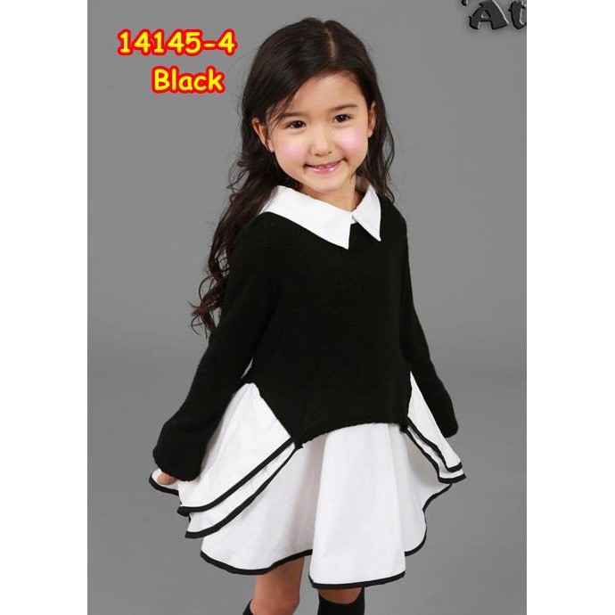 114145-4 BLACK / BAJU FASHION GIRL