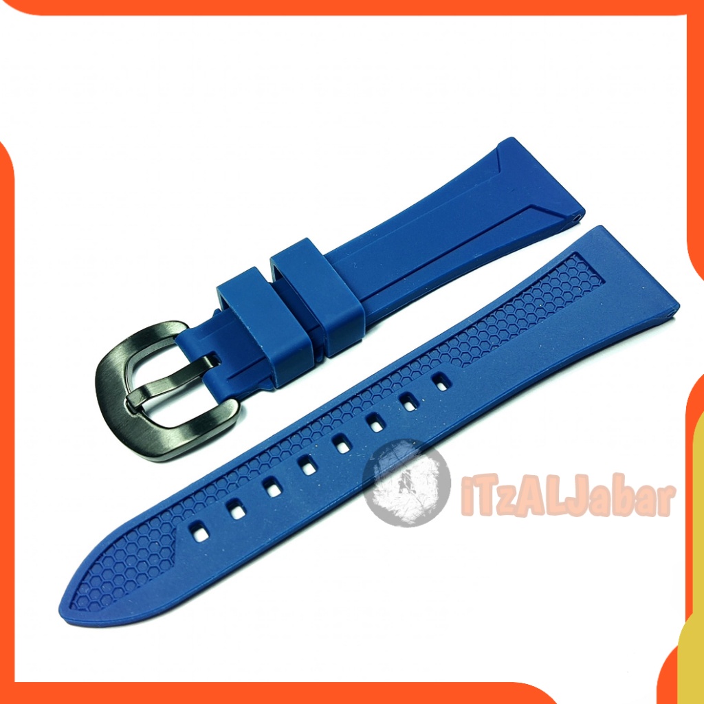 Tali jam tangan Karet 22mm 24mm rubber Strap tali jam 22mm 24mm