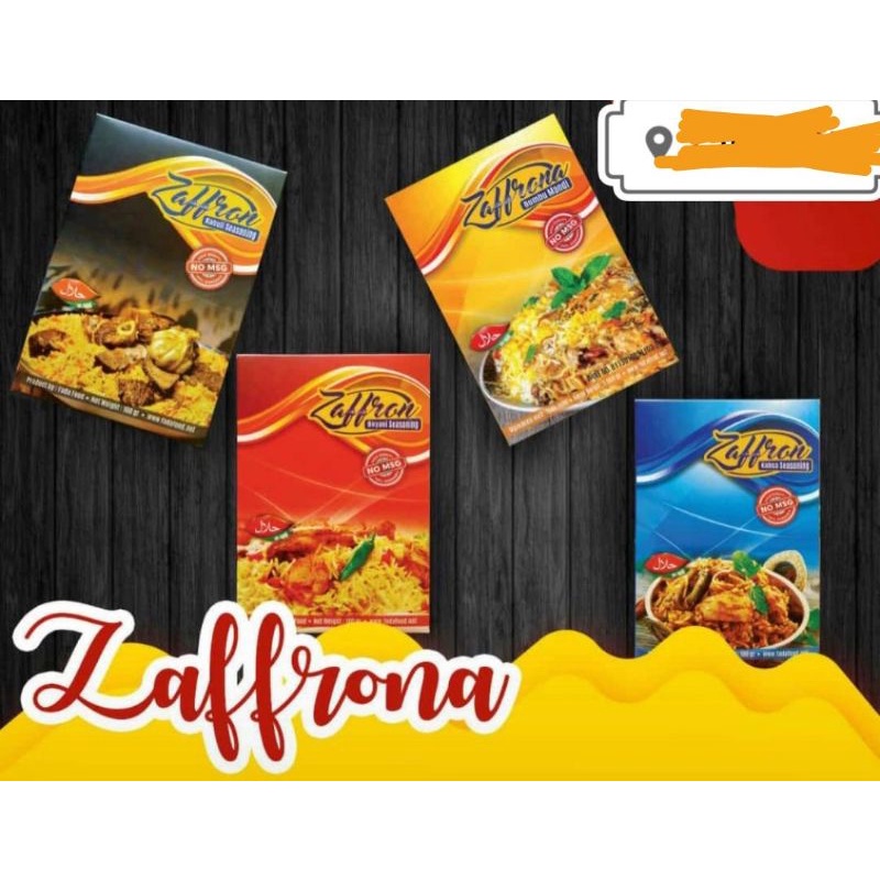 

Bumbu Nasi Timur Tengah Zaffrona (Kebuli, Briyani, Mandhi, Kabsah) bisa untuk 2 -3kg beras