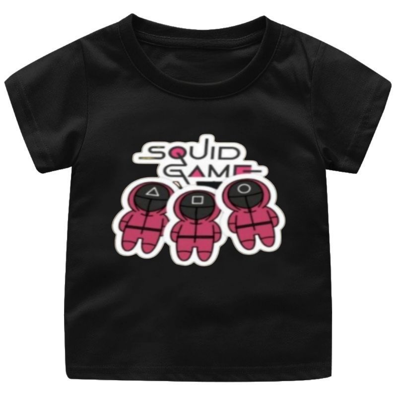 BAJU SQUID GAME ANAK CEWEK-COWOK 1-12 tahun KAOS ANAK CEWEK KAOS ANAK COWOK ATASAN ANAK ANAK