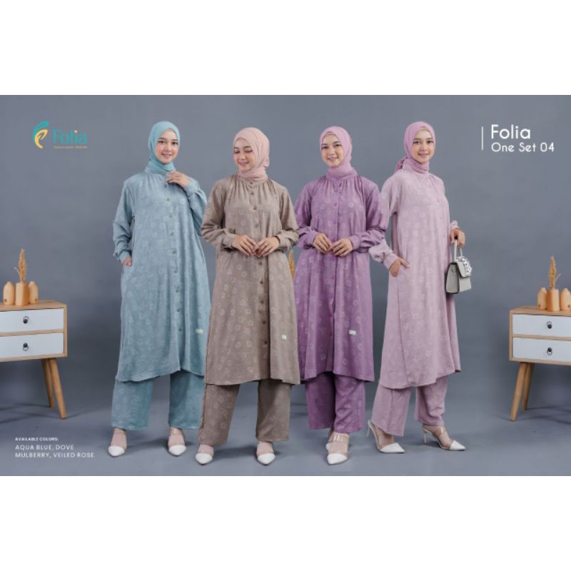 FOLIA ONE SET 04/SETELAN CELANA TUNIK FOLIA