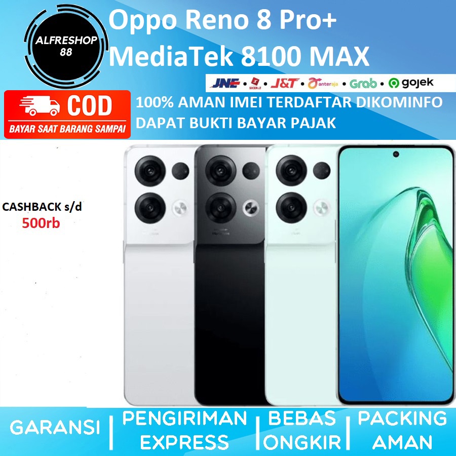 Oppo Reno 8 Pro+ 5G 8GB 12GB 256GB China ROM MediaTek Dimensity 8100 MAX