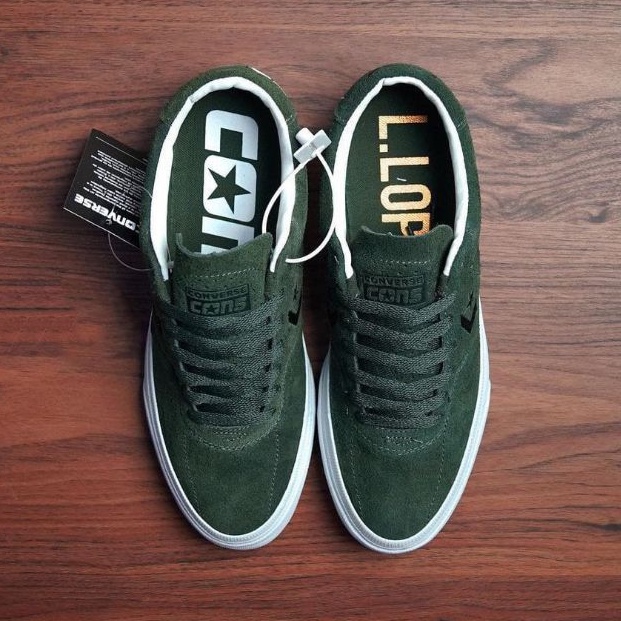 SEPATU CONVERSE L LOPEZ ARMY 100% GRADE ORIGINAL BNIB IMPORT SEPATU PRIA HITAM PUTIH