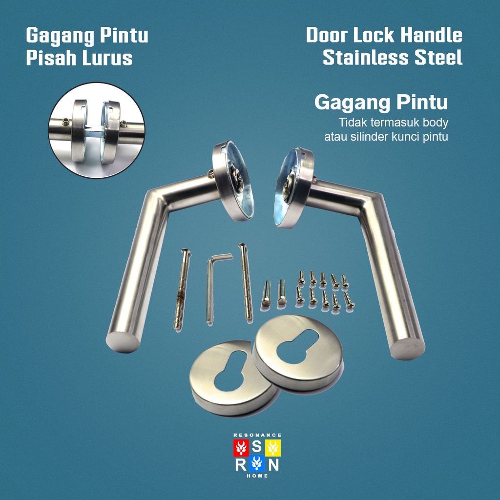 Kunci Pisah Pintu Rumah Premium Rosette SUS 304 Resonance Home