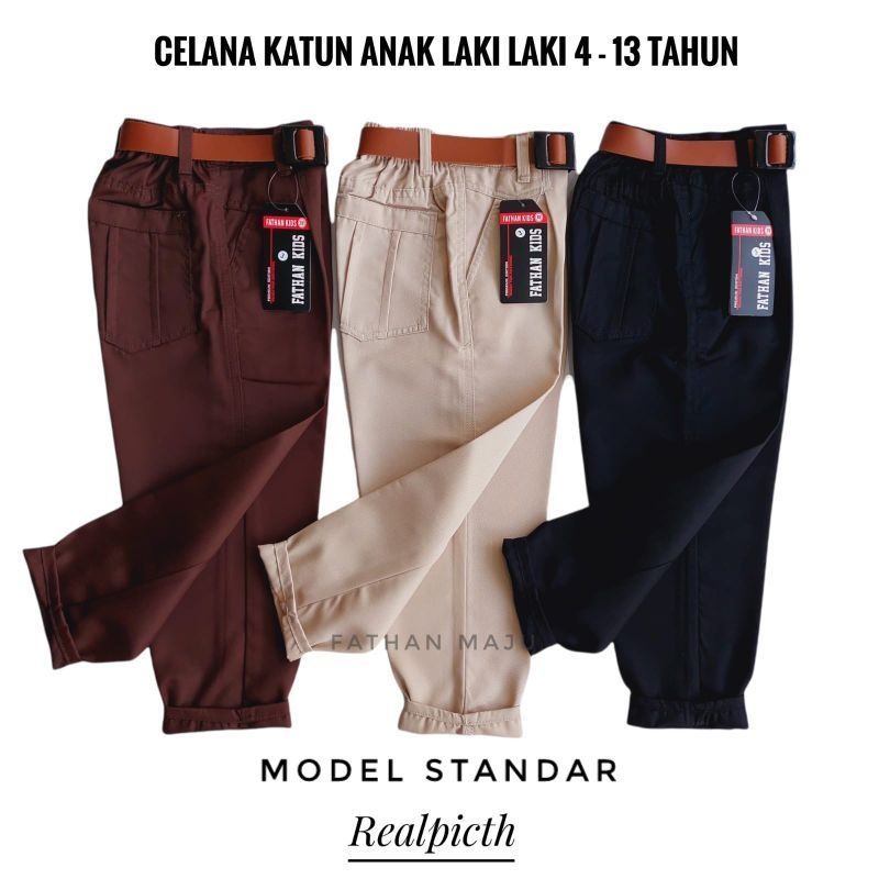 Celana Anak Laki laki Chinos panjang 4-13 tahun