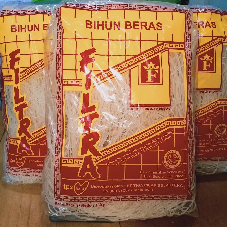 Bihun Beras Filtra 130 gr teman masak telur