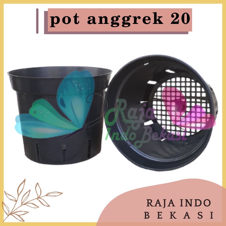 Pot Plastik Anggrek Uk 20 Cm Pot Bunga Anggrek Orchid 20cm - Pot Banyak Lubang