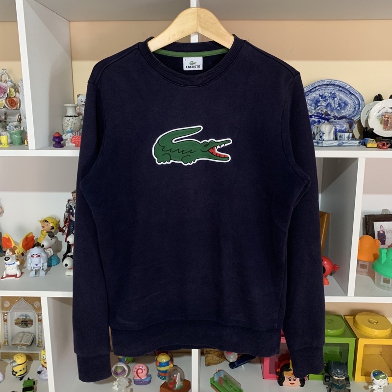 lacoste big logo crewneck original