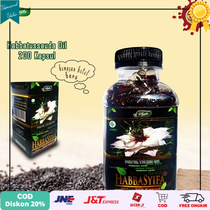 

◾COD◾ Habbasyifa ( Minyak habbatussauda / Jinten Hitam ) 200 kapsul