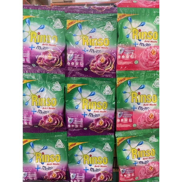 Rinso Bubuk Sachet / rencengan 6 dan 12 Sachet