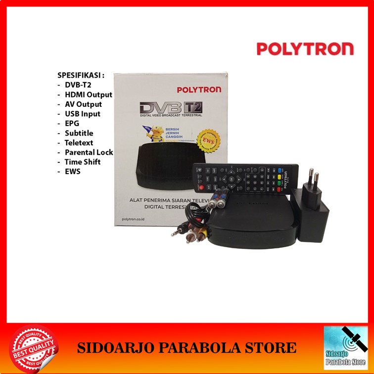 Set Top Box STB TV Digital DVBT2 Polytron PDV-700T2 DVB-T2 UHF SNI