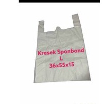 

1 pcs Kresek sponbound L putih