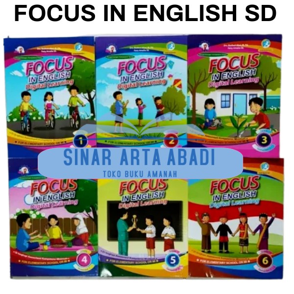 Buku Bahasa Inggris Fokus - Kls 1 2 3 4 5 6 SD Focus In English