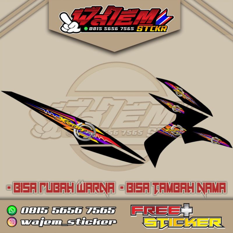 Striping Transparan Xeon Rc - Xeon Rc 125