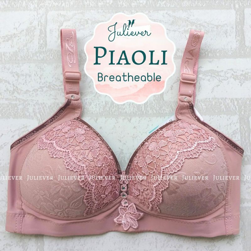 PIAOLI Breatheable | Cup Standar | Pilih Warna | Tanpa Kawat | Bra BH Piaoli